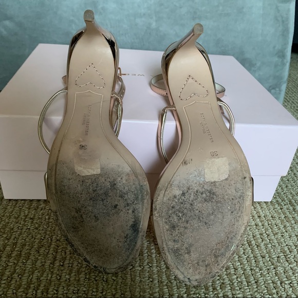 Sophia Webster Rosalind Mid Heel Sandal, Rose Gold, 38, 7, 7.5 - Picture 7 of 10